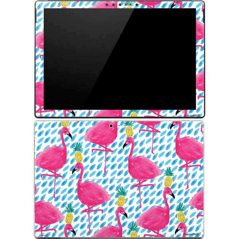 Bouffants and Broken Hearts Party Flamingos Surface Pro 4 Skin